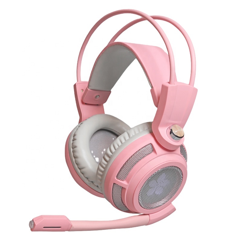 Auriculares para juegos somic g941 rosa para niñas